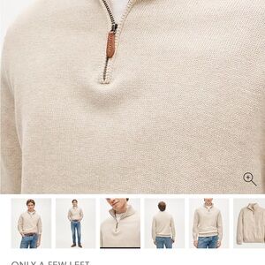 J Crew Heritage men’s Quarter Zip Sweater. Large